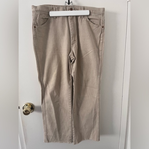 Wrangler Tan Denim Jeans Men’s 36x30 - Picture 1 of 16